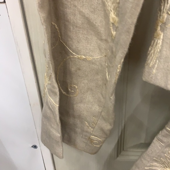 VINTAGE VICTOIRE PARIS linen 2pc skirt suit - Picture 7 of 7